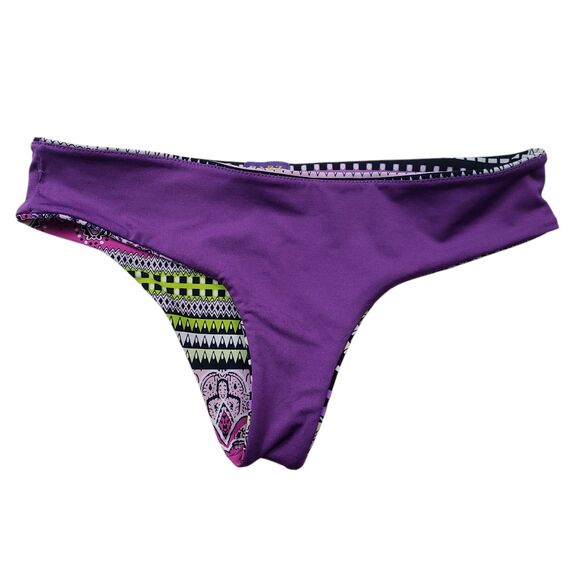 Sabz Swimwear Bikini Bottom Womens Small Geometric Paisley Made in Colombia - Picture 6 of 10